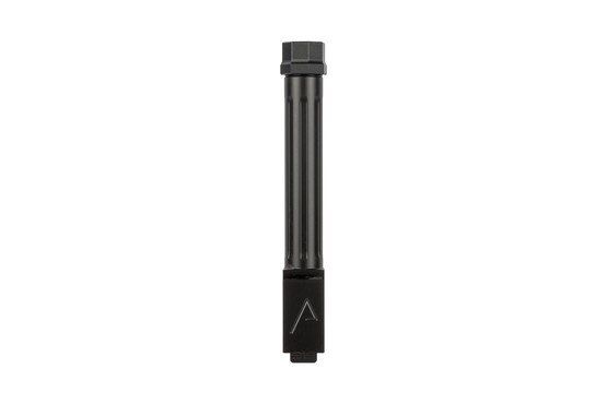 The best threaded barrel for Glock 19 is made by Agency Arms